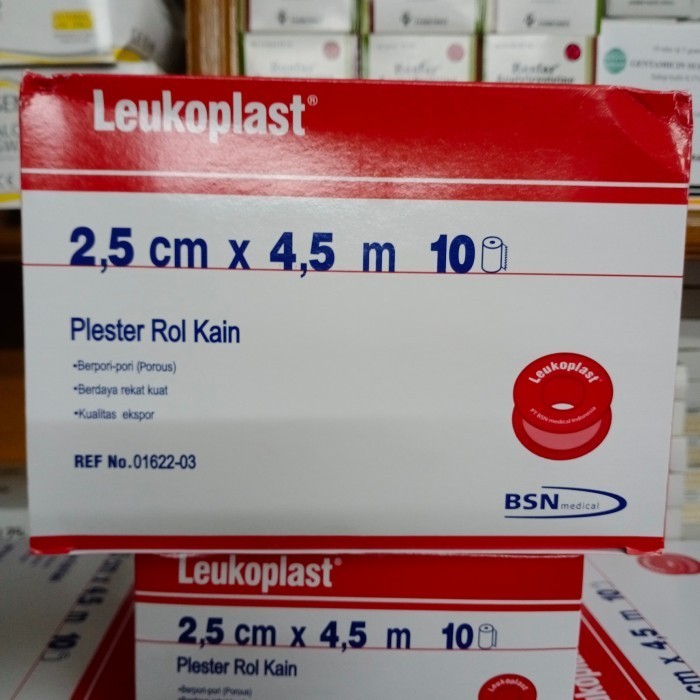 Leukoplast 2,5cm x 4,5m Plester roll kain /box