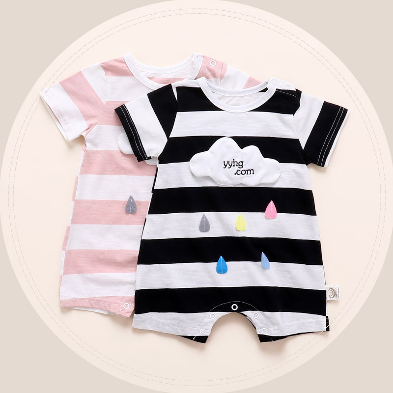 Korean Kids Fashion Romper Clothes Wholesale Organic Cotton Summer Baby Toddler Rompers