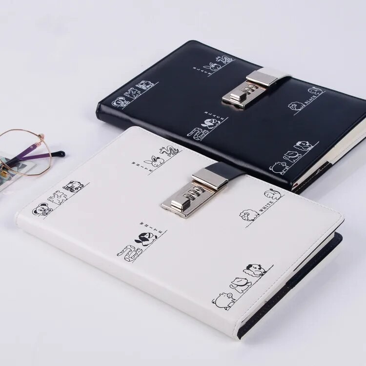 

Cute Cartoon Lock Diary Password Book Business Notepad Constellation Notebook Pupil School Writing Pads Supplies Stationary