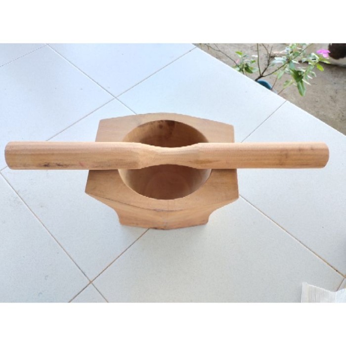 Lumpang Kayu Ukuran Besar Bahan Kayu nangka /Lumpang Tumbuk S - LUMPANG KAYU
