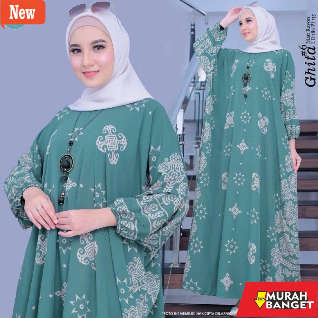 Gamis untuk  LEBARAN- GHITA KAFTAN LONGDRESS LOWO GAMIS LOWO KAFTAN JUMBO KAFTAN CLAUDIYA
