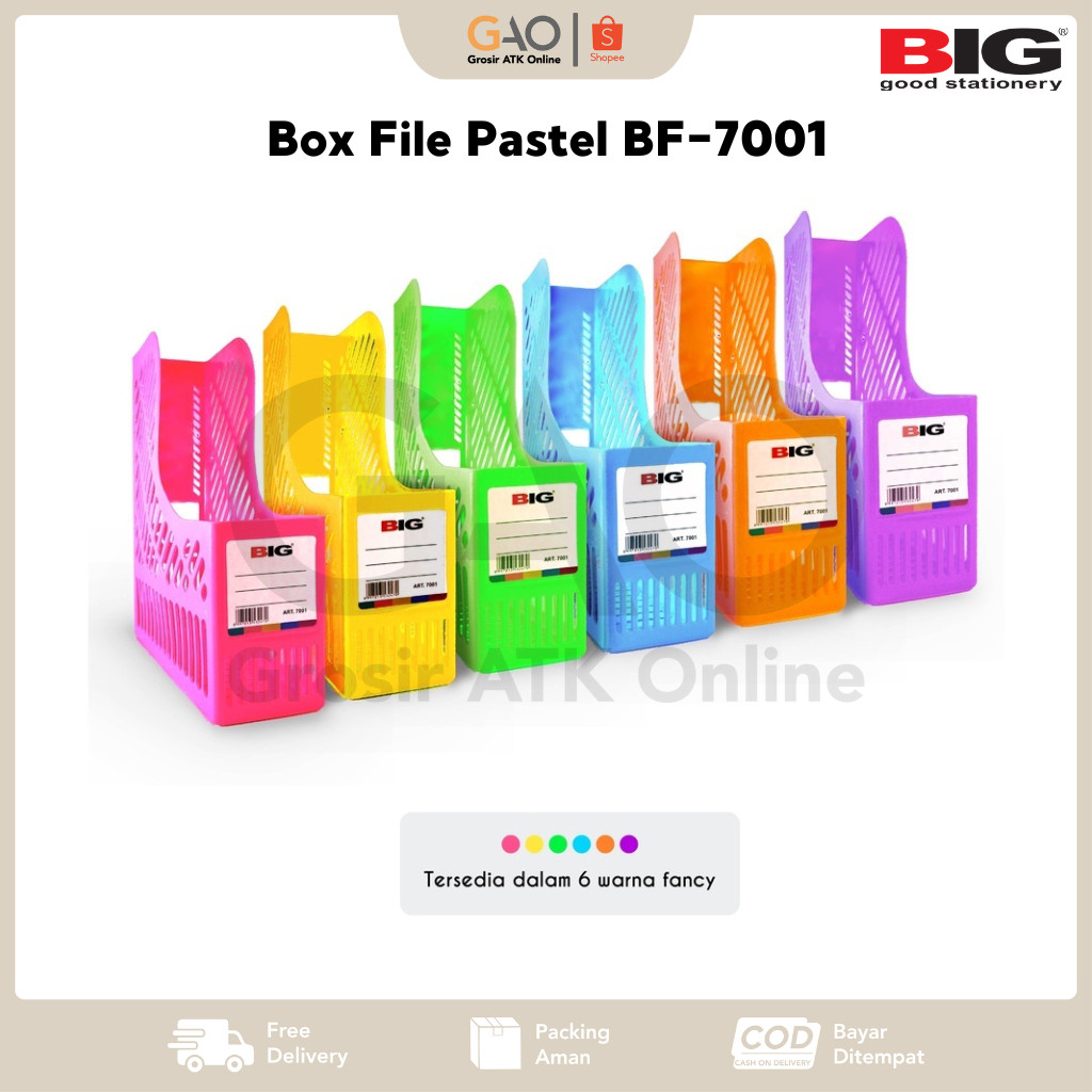 

Box File Pastel BIG BF-7001 Keranjang Penyimpanan File BIG Warna Pastel BF-7001