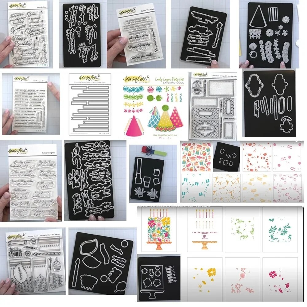 

happy birthday Metal Cutting Die And Stamps Scrapbooking Background DIY Decoration Craft Embossing Stencil