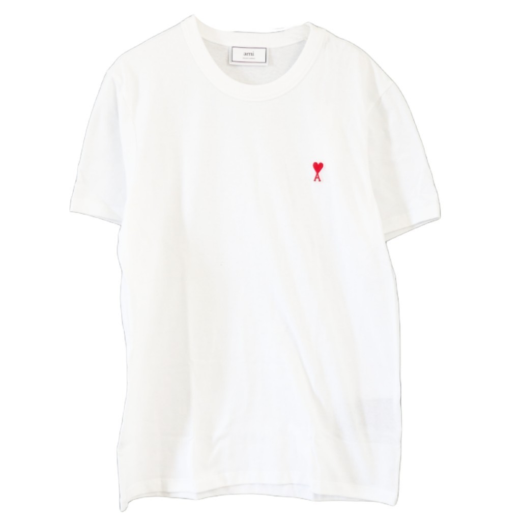 Ami Paris White Small Logo / Kaos Branded Original