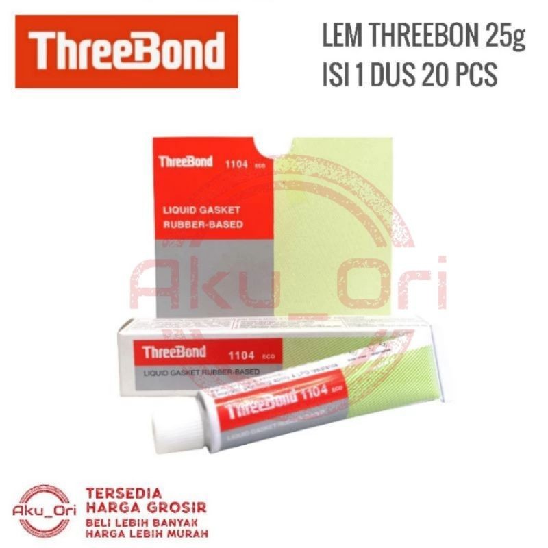 

[DISKON UP TO 50%] 1 DUS LEM THREEBOND 25 GR paking liquid gasket threebond tribon 1104 25gr isi 20 pcs [MURAH BISA COD]