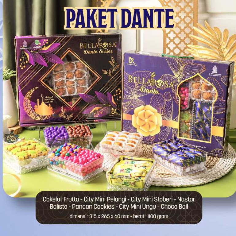 

PROMO!!! BELLAROSA PAKET DANTE / BELLA ROSA HAMPERS LEBARAN / PAKET KUE KERING FREE BUBBLE WRAP best seller murah enak gratis ongkir promo