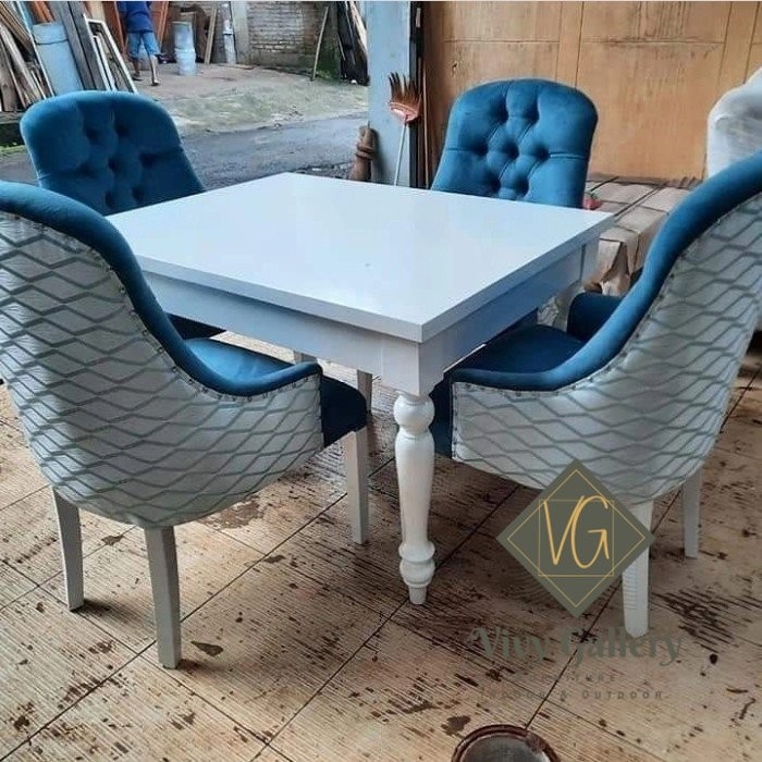 Promo Ramadhan meja makan shabby jati