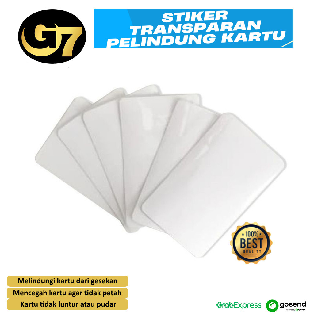 

Anti Gores KTP SIM ATM Sticker Laminasi Transparan Pelindung Kartu ID Card Stiker Sim Flazz Emoney