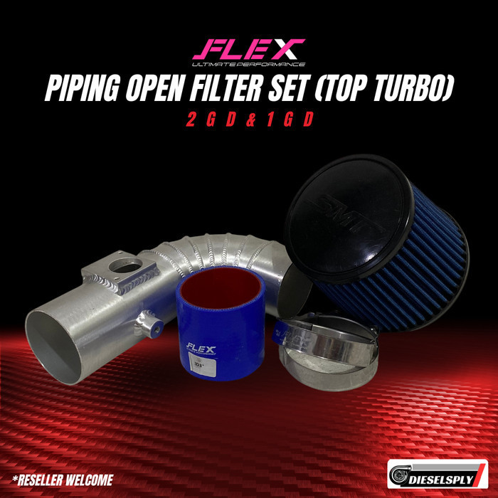 Flex Piping Pipa Open Filter Top Turbo Turbo Atas GD Innova/Fortuner/Hilux
