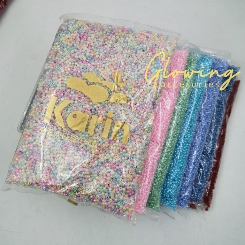 (per PON) MOTE PAYET PASIR SEDANG UK. 8/0 SEMI JEPANG KILAU PER PON (450 gram)
