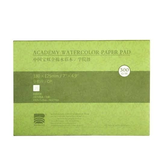 

Baohong Academy Watercolor Paper Block 300gsm CP - 180x125mm