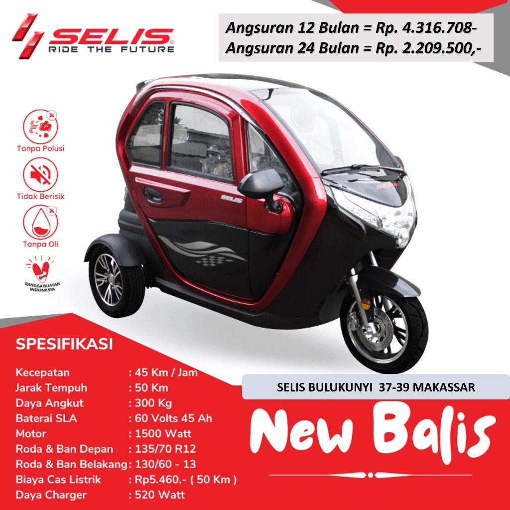 NEW BALIS MOTOR LISTRIK 3 RODA