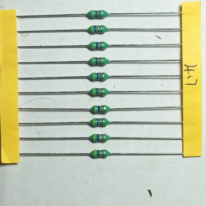 induktor 4.7uh 1/4watt 1/4w 1/4 original inductor 4u7 4.7 4,7uh 4,7 mh Fajar elektro 2
