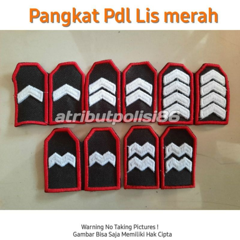 Bordir Pangkat PDL Bordir - Pangkat PDL Polri - Pangkat Pdl Timbul - Bordir Polri - Pdl Polri