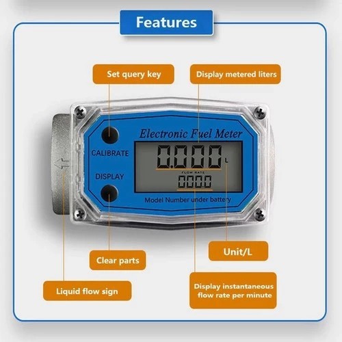 Flow meter solar Digital Flow meter Bbm Digital 1.5 Inch