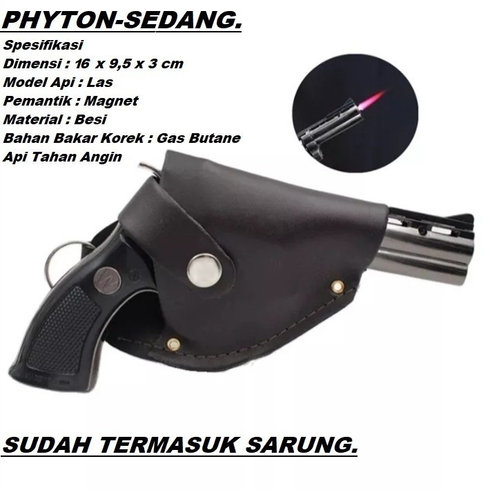 korek api unik sovenir model  pistol.  Lighter Colt K 22 - Korek Api unik ukuran besar DGS