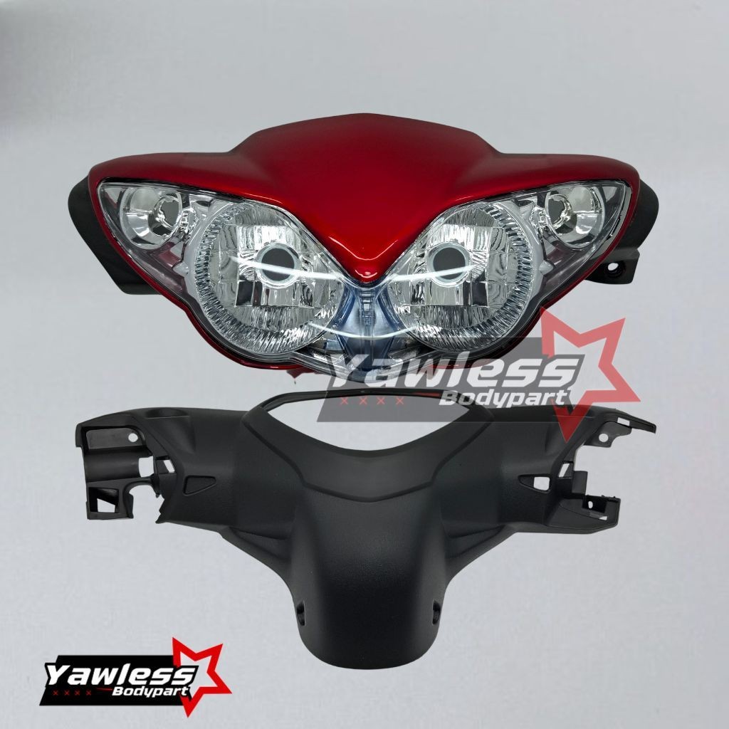 Batok Jupiter Z burhan Merah + Lampu Depan Jupiter Z Burhan Komplit