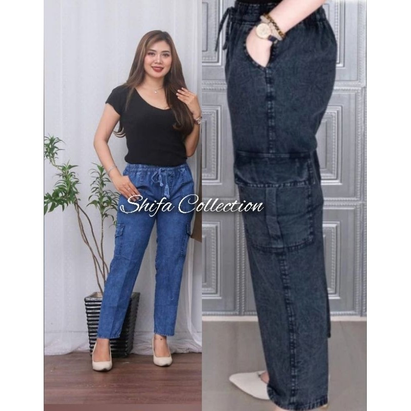 𝗙𝗟𝗔𝗦𝗛 𝗦𝗔𝗟𝗘 — Celana Cargo Wanita Jumbo / Celana Cargo Wanita /  Celana Panjang / Celana Jumbo / Cela