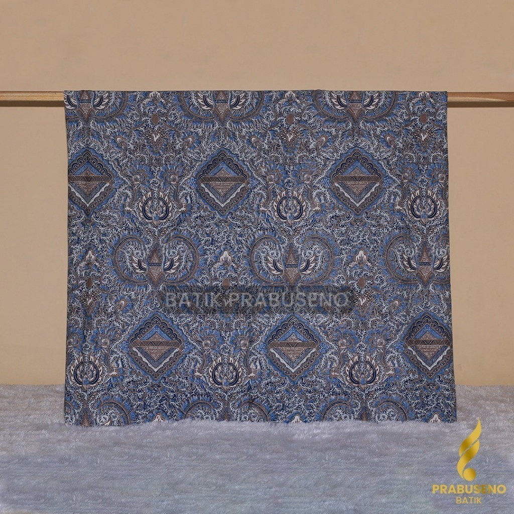 GURDO BIRU Kain Bahan  Meteran  Wanita Pria Premium Halus Motif Elegan Modern  Terbaru Katun Solo Et