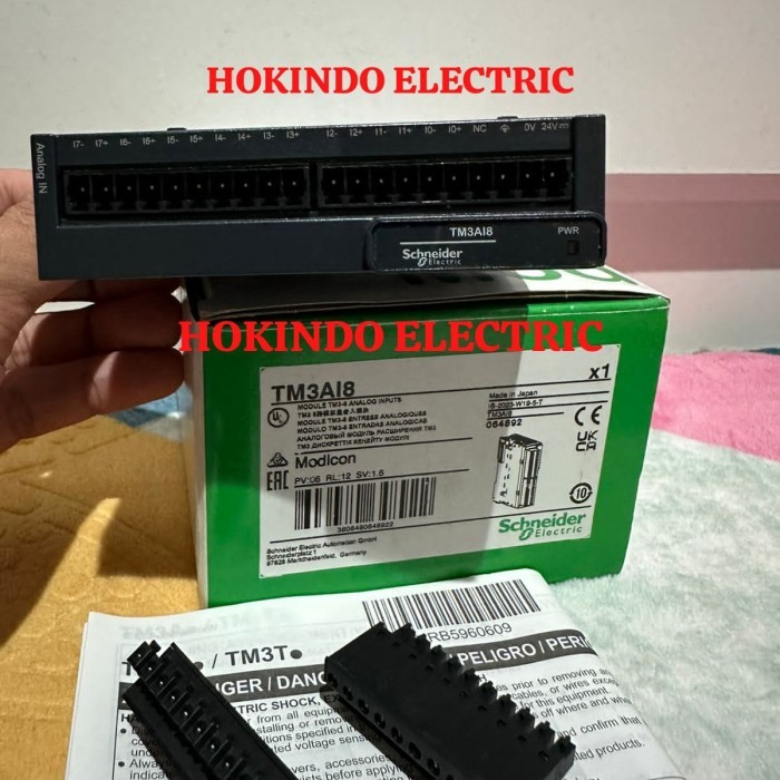 PLC SCHNEIDER MODICON TM3AI8 ANALOG INPUT MODULE TM3 - 8 INPUTS _24VDC