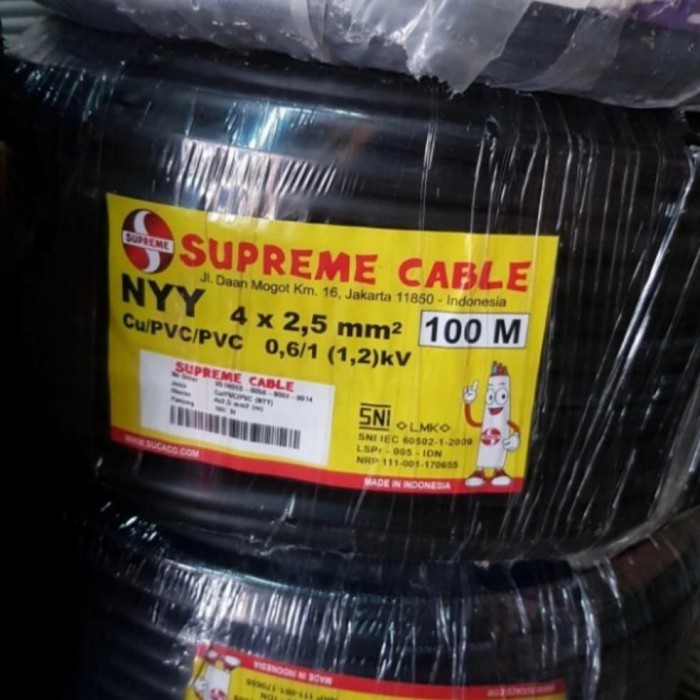Kabel Nyy Supreme 4x2,5mm 100m/Kabel Nyy 4x2.5mm Supreme 100m