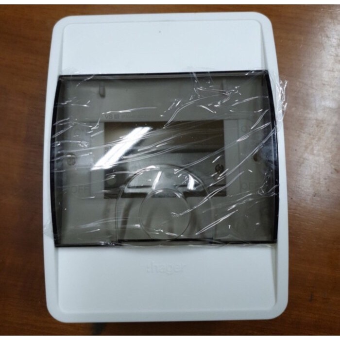 HAGER BOX MCB 4 GROUP OUTBOW TEMPEL VS104TVA TUTUP TRANSPARANT