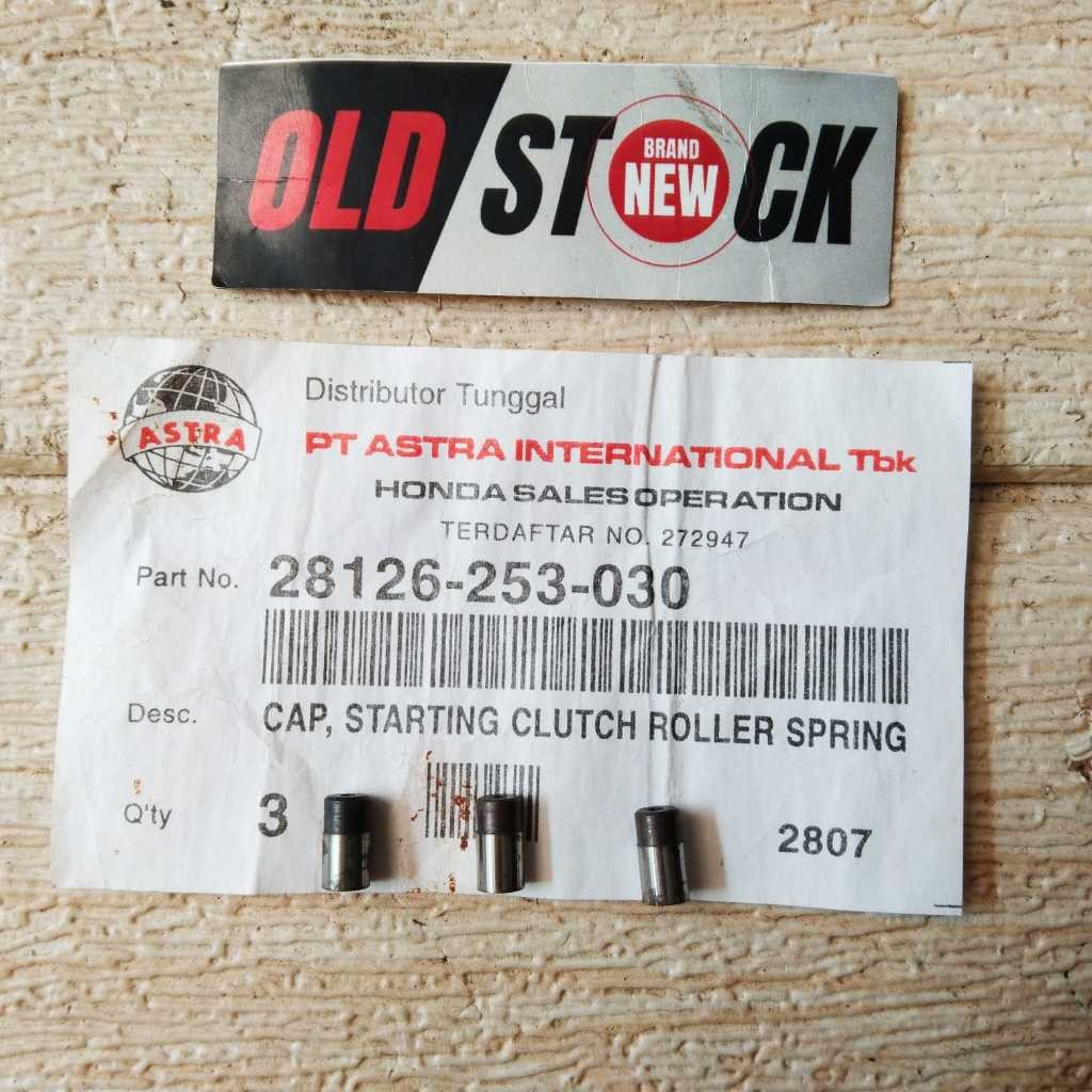 ORIGINAL ASTRA 100% ( 28126-253-030 ) PIN PELOR STATER CAP STARTING CLUTCH ROLLER SPRING HONDA SUPRA