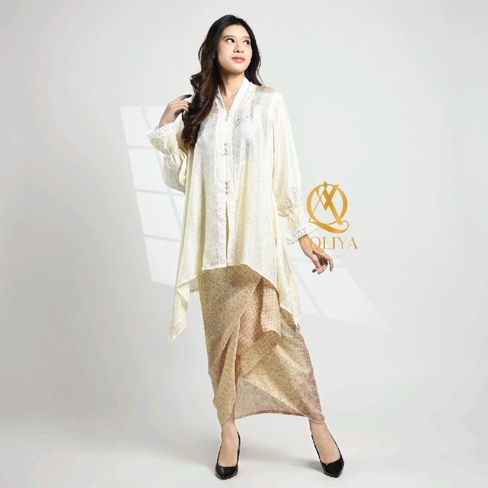 "V.NLN" -  PROMO kartini Blouse Set Rok Lilit | Blouse Viscose | Kebaya wisuda | Kebaya Modern | Keb