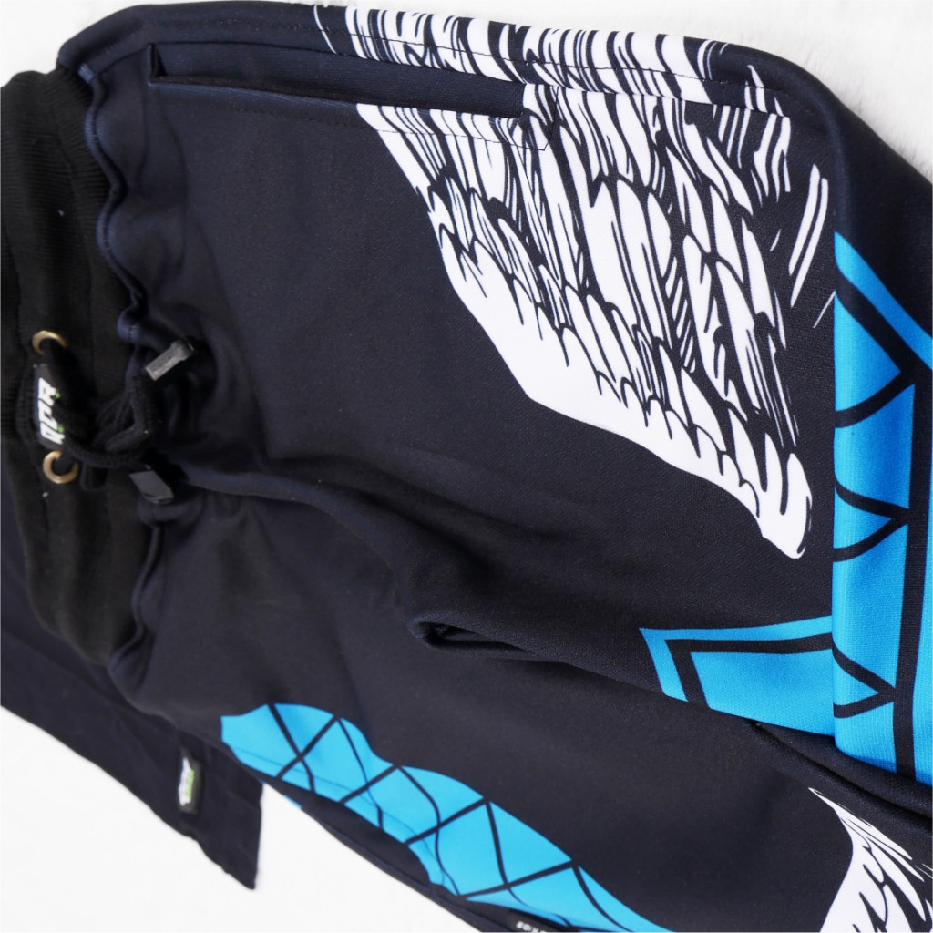 CG67YJ Setelan Calca Blue Celana Angel Biru dan Kaos FF Freefire Set Anak Laki-laki qdronlineshop