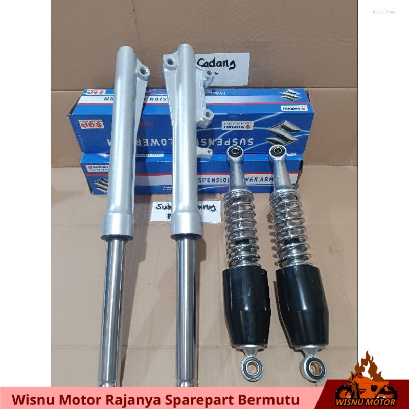 Paket As Shock Tabung Depan+Shockbreaker Belakang Suzuki Shogun 110 R Shogun 125 R Shogun Kebo (1 Se