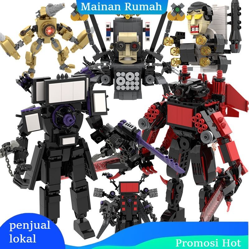 【Local Delivery 】Skibidi Toilet Mainan Anak /Lego toilet man / Titan TV Man/ Titan Speakerman/ Maina