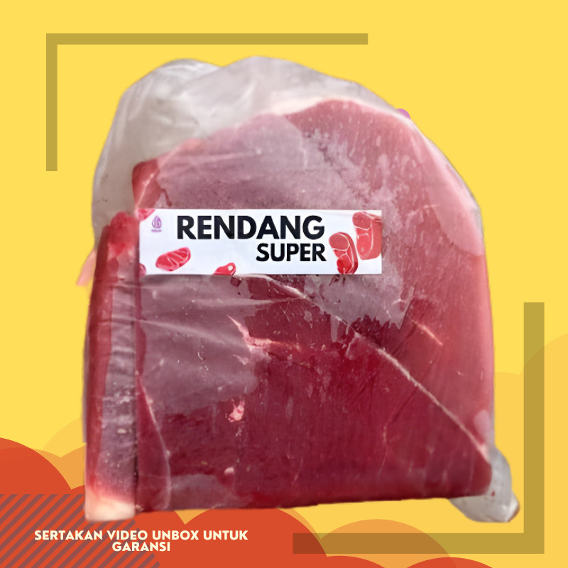 

Super Rendang Daging Sapi Rendang Basah Asli Segar Fresh Beku Frozen Halal Premium Import Original Official Shop 1 Kg 1Kg