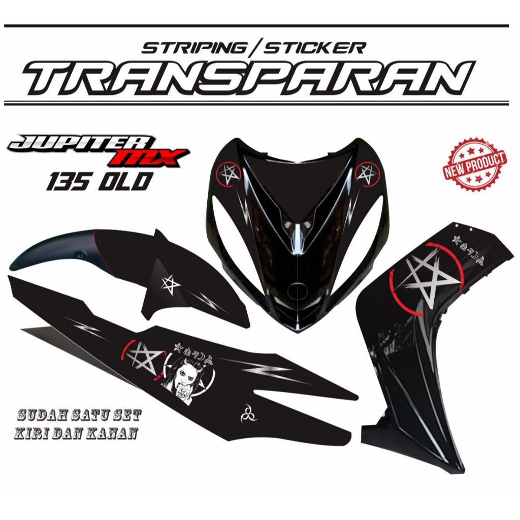 STRIPING TRANSPARAN UV JUPITER MX OLD STRIPING KEREN