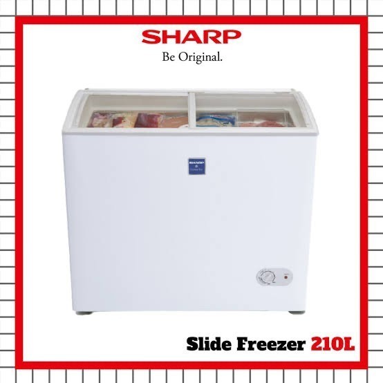 Chest Freezer Sharp 210 Liter FRW-210 210l 210 l frw210