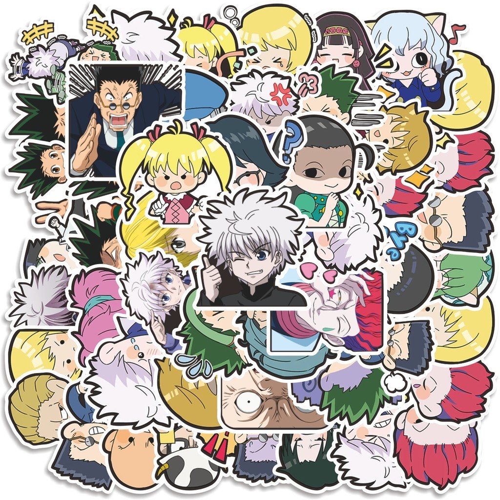 

COD 50 Pcs Stiker Hunter X Hunter Anime V1 Lucu Anti Air Untuk Dekorasi Notebook Sepeda Skateboard Handphone