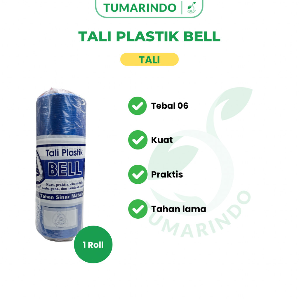 Tali Plastik Bell Pengikat Salaran Lanjaran Tanaman 1 Roll  Tali salaran Tali Gawar