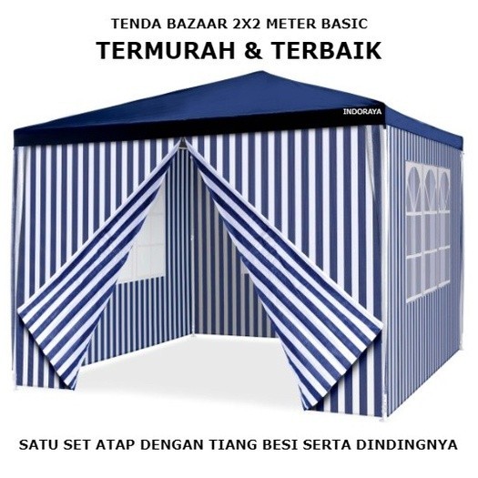 Tenda Jualan 2x2 Dengan Dinding