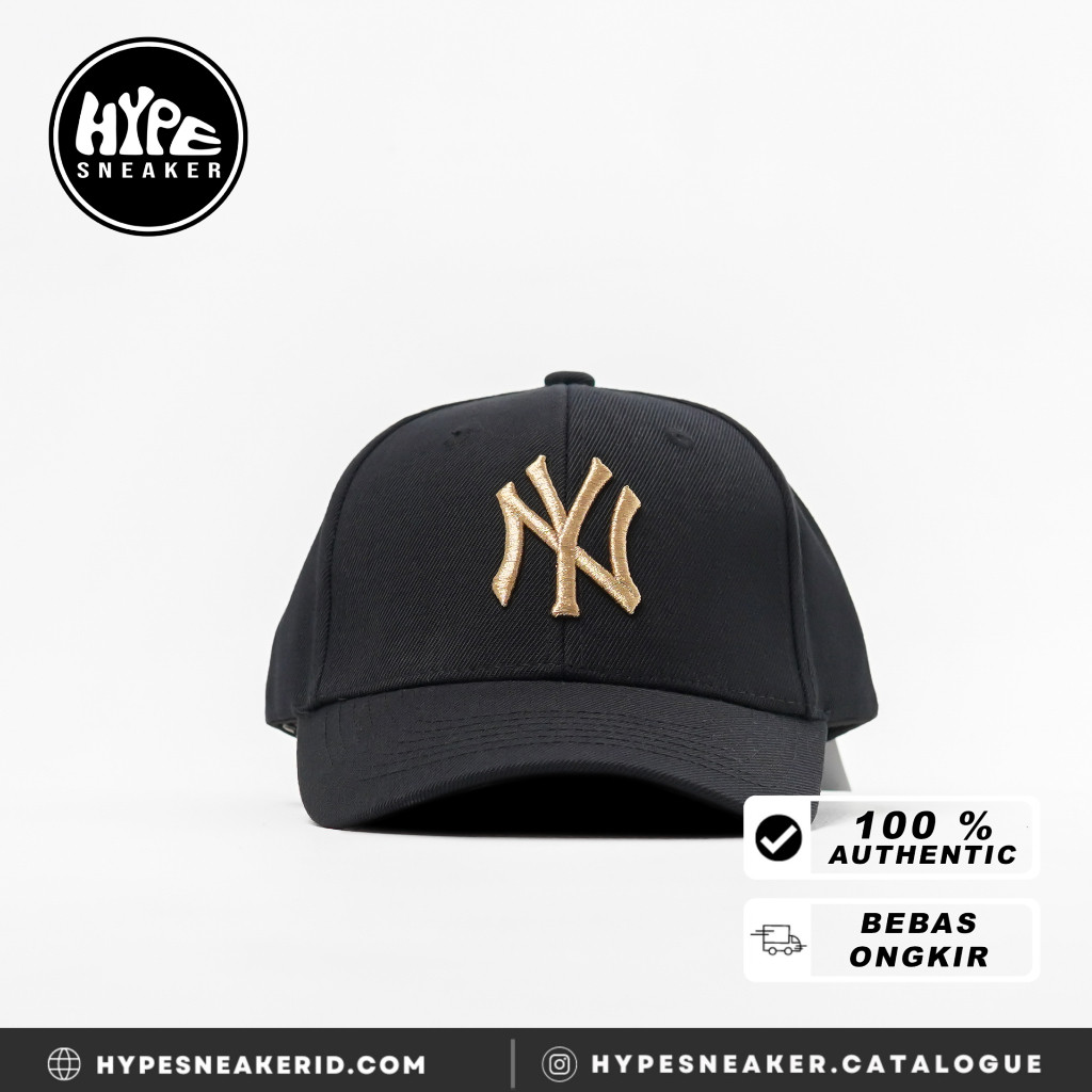 Topi MLB NY ROSE GOLD BLACK CAP - ADJUSTABLE 100% ORIGINAL
