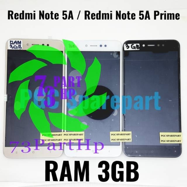 Original OEM LCD Touchscreen Fullset Redmi Note 5A RAM 3GB / Note 5A Prime RAM 3 GB -2 lubang sensor