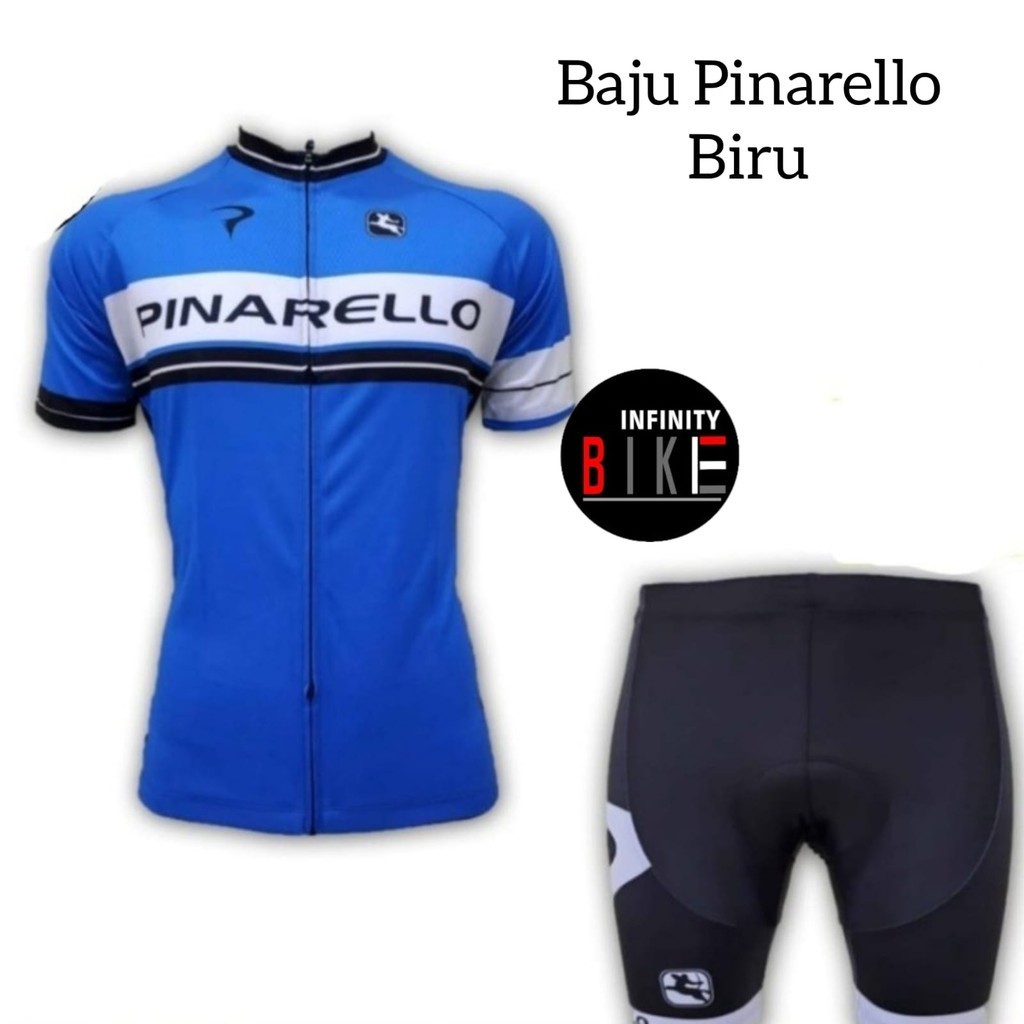Kaos Baju Sepeda Jersey Pinarello Import Setelan Set Celana Padding