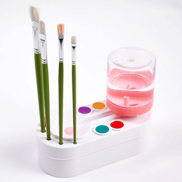 

[PROMO DISKON 50%] [LOGU]Pembersih kuas lukis, Dispenser pembersih kuas, Brush Rinser Dispenser [PALING MURAH BISA COD]