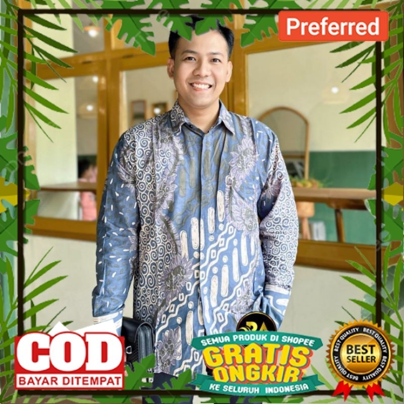 Batik Couple Baju Batik Couple Batik Tunik Couple Modern Set Pakaian Couple Kemeja Batik Lengan Panj