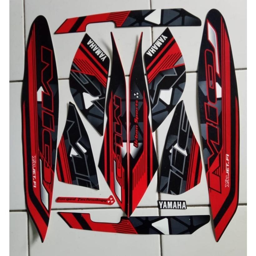 stiker striping ori motor yamaha mio J 2014