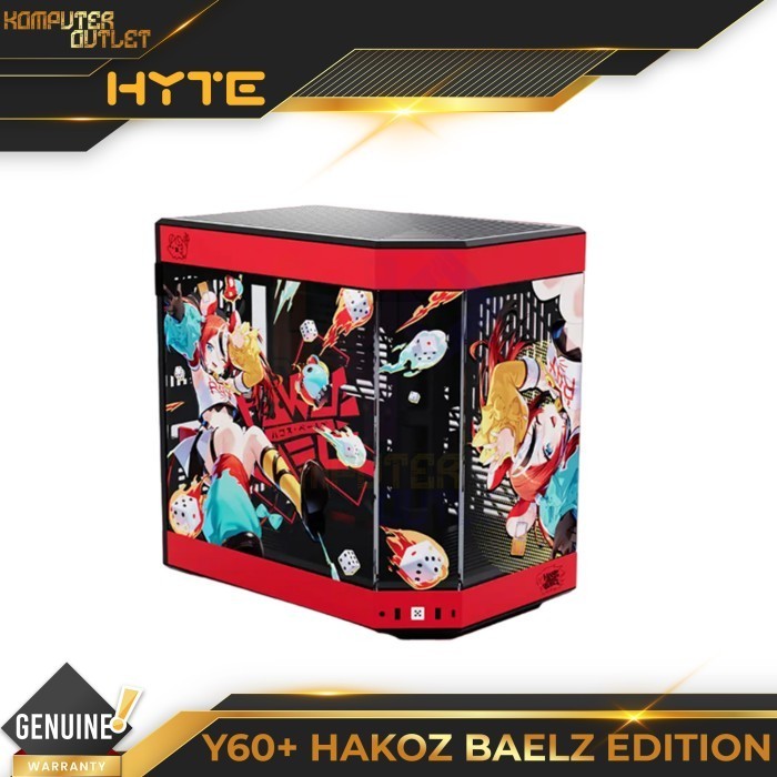 HYTE Y60 - HAKOZ BAELZ LIMITED EDITION - MID TOWER ATX PC CASE ANIME