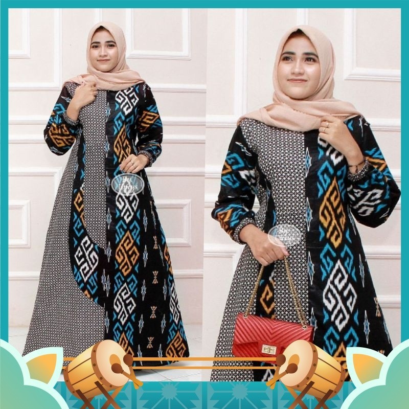 Gamis Dress Lebaran Murah Model Terbaru 2024 / GAMIS BATIK FASHIONS WANITA MUSLIM 2023 SONGKET ADABI