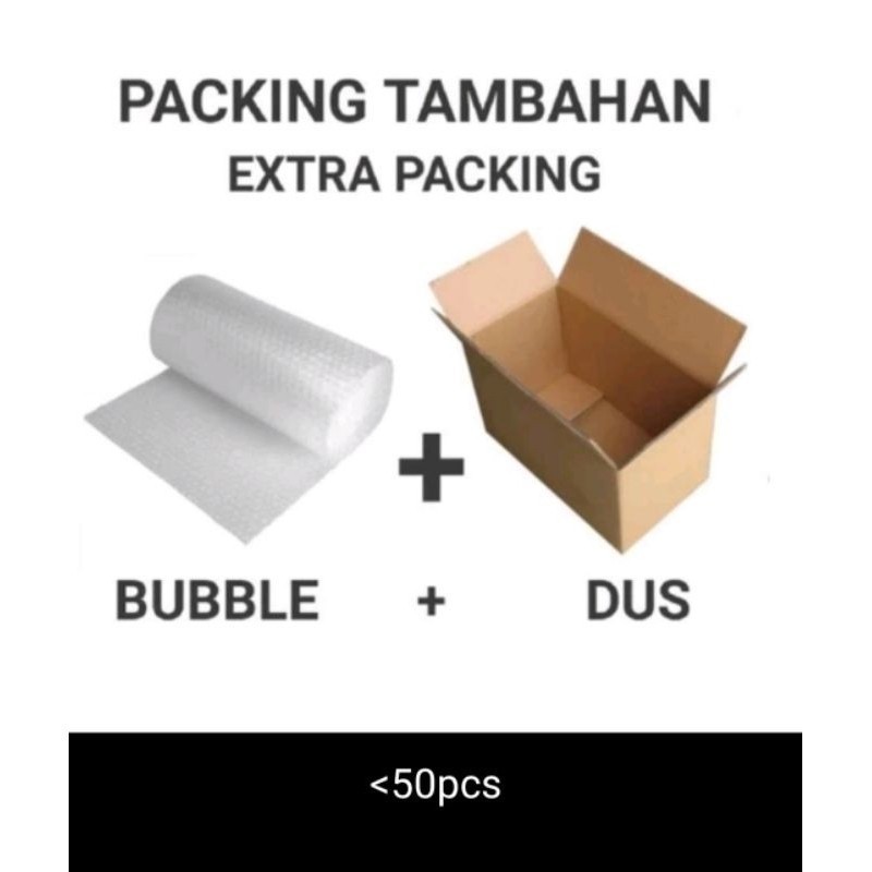 

PACKING KARDUS BUBBLE TAMBAHAN BIAR AMAN