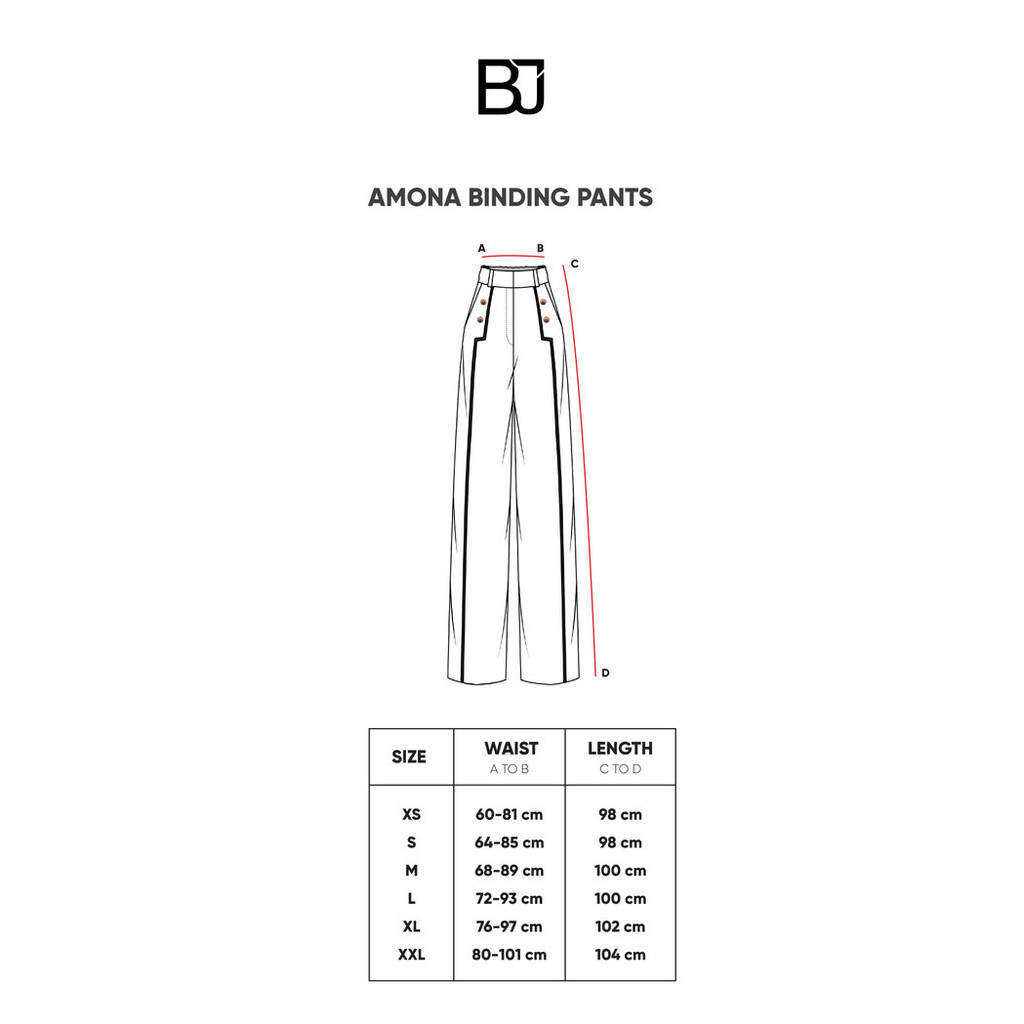Benang Jarum - Amona Binding Pants - Cream - S