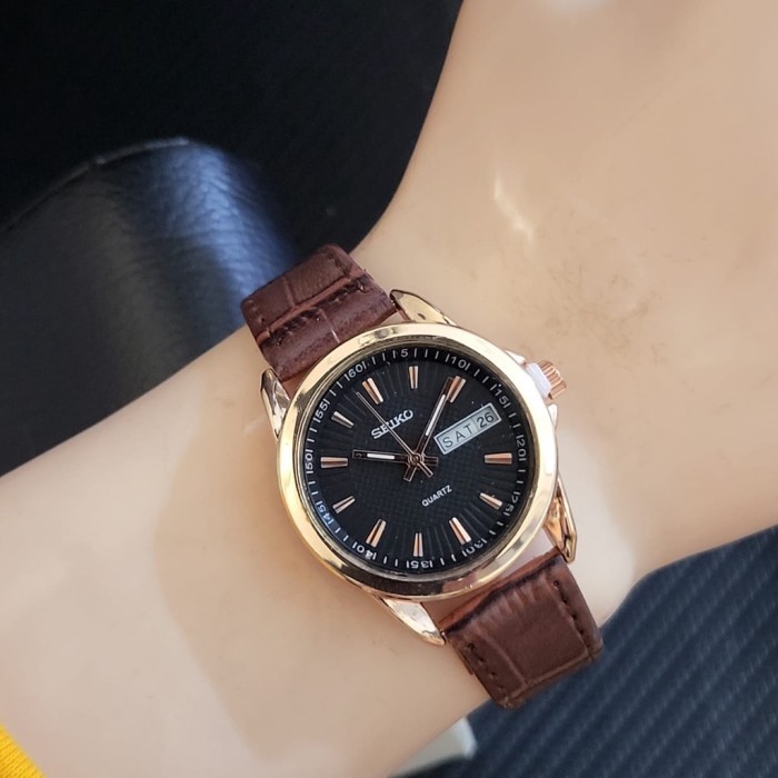 Jam Tangan Wanita Seiko 3050-YL Tali Kulit Hari