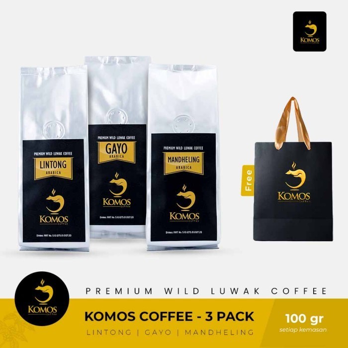 

Kopi Luwak Liar Sumatera 3 Varian Premium Terbaik Per 100gr - Bubuk Kasar