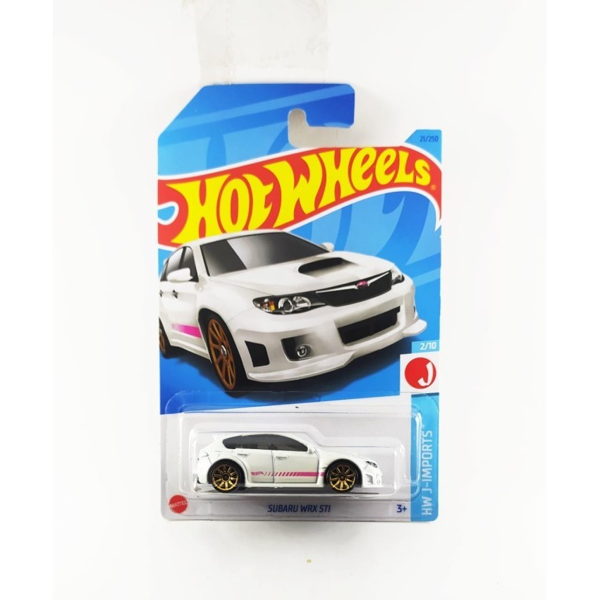 HW Hotwheels Subaru Wrx STI Hot Putih Wheels MAINAN ANAK MINIATUR DIECAST PAJANGAN